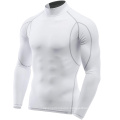 OEM Mens White Long Sleeve Fitness Compression Baselayer Sports Running Gym Slim Fit T-Shirts